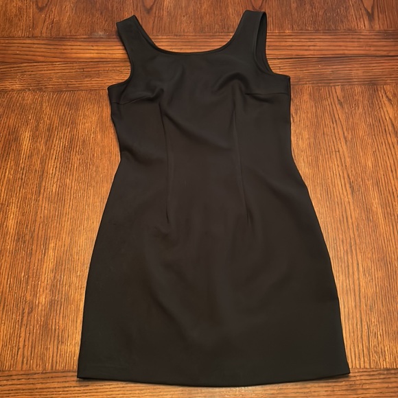 Black Tank Dress Fitted Size 7/8 - Picture 4 of 14